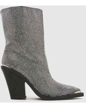 SIMMI Dalton Bling Western Boots - Grey
