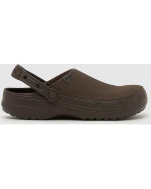 Crocs™ Classic Crafted Clog Sandals - Brown