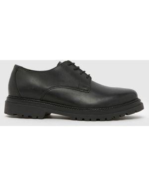 schuh Payton Leather Lace Up Shoes - Black