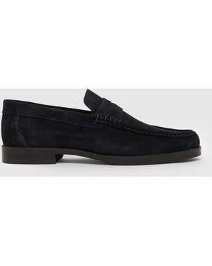 schuh Ryle Suede Loafer Shoes - Black