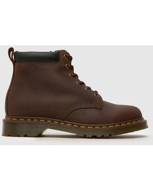 Dr. Martens 939 Ben 6 Eye Boots In - Brown