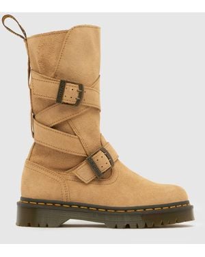 Dr. Martens Anistone Strap Hi Boots - Natural