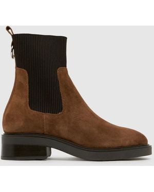 schuh Constance Suede Chelsea Boots - Brown