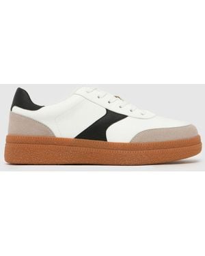 schuh Malani Gum Sole Trainers - Brown