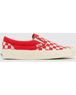 Vans Classic Slip-On Trainers - Red