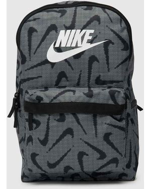 Nike Grey & Black Heritage Backpack