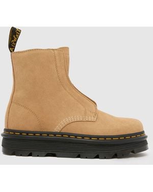 Dr. Martens Zebzag Laceless Boots - Brown