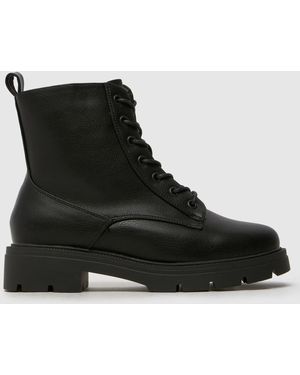 schuh Andria Lace Up Boots - Black