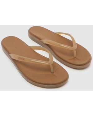 Crocs™ Miami Jelly Flip Sandals - Brown