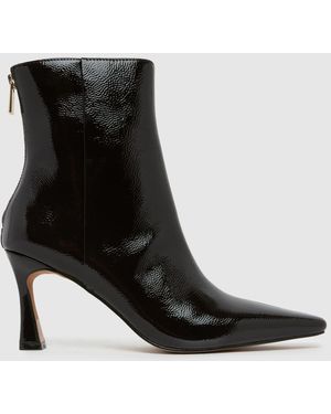 schuh Bambi Leather Heeled Boot Boots - Black