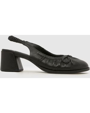 Camper Kora Semi-Open Low Heels - Black