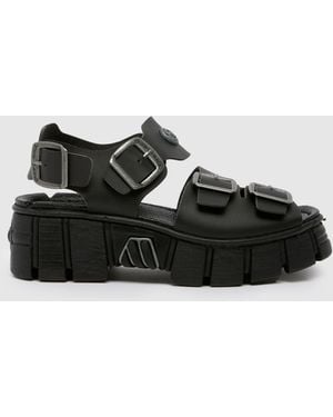 New Rock Ladies Chunky Sandals - Black