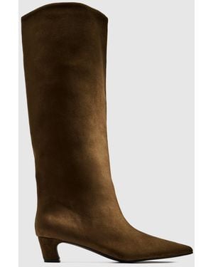 schuh Dollie Pull On Boots - Green