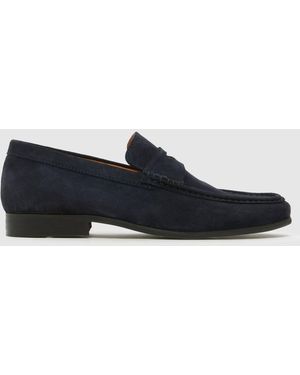 schuh Rico Suede Loafer Shoes - Blue