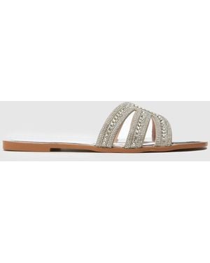 SIMMI Corie Bling Sandals - White