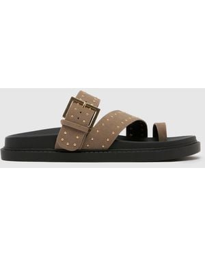 schuh Tarha Footbed Sandals - Black