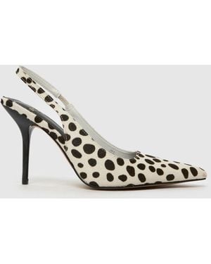schuh Sade Slingback Court High Heels - Metallic