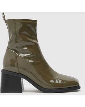 schuh Briony Ladies Ankle Boots - Green