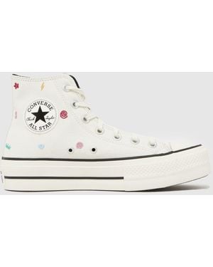 Converse All Star Lift Hi Trainers - White