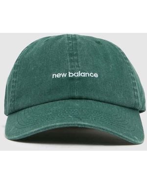 New Balance 6 Panel Linear Logo Cap - Green