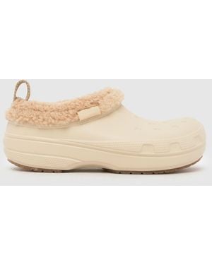 Crocs™ Classic Lined Short Boots - Natural