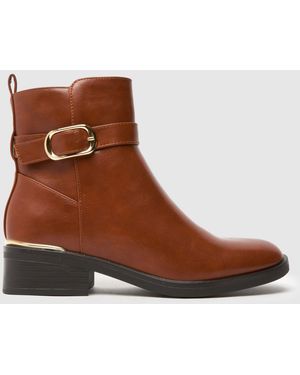 schuh Ciara Buckle Boots - Brown