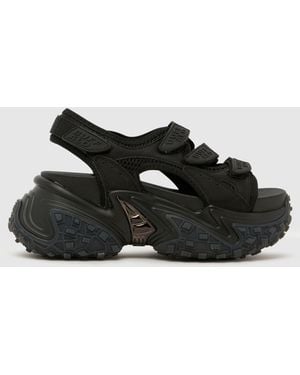 Buffalo London Cerbo Track Sandals - Black