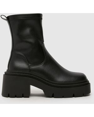 schuh Aleah Chunky Sock Boots - Black