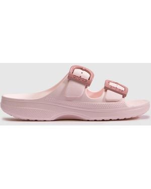 Crocs™ Saturday Enamel Buckle Sandals - Pink