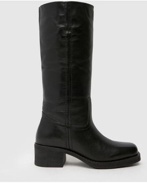 schuh Damari Leather Pull On Boots - Black