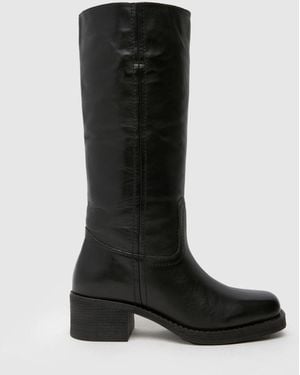 schuh Damari Leather Pull On Boots - Black