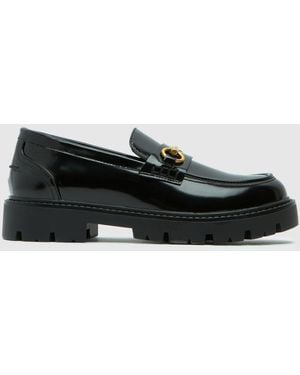 schuh Lex Snaffle Loafer Flats - Black