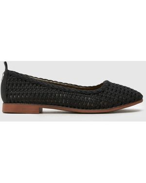 Blowfish Bardot Woven Ballerina Flats - Black