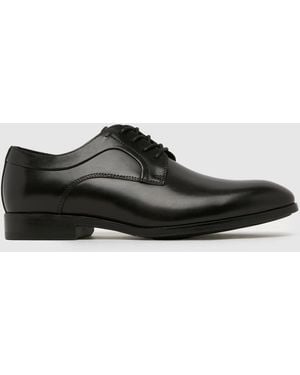 schuh Rail Leather Derby Shoes - Black