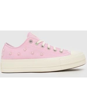 Converse All Star Lift Ox Trainers - Pink