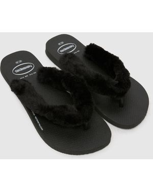 Havaianas Top Fluffy Sandals - Black
