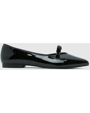 schuh Larisa Bow Ballerina Flats - Black