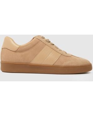 schuh Miley Lace Up Trainers - Brown