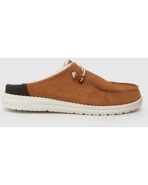 HeyDude Wendy Slip Warmth Slippers In - Brown