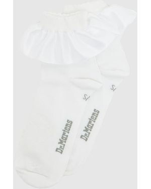 Dr. Martens Dr Martens Satin Frill Socks - White