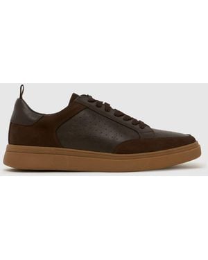 schuh Windsor Lace Up Trainers - Brown