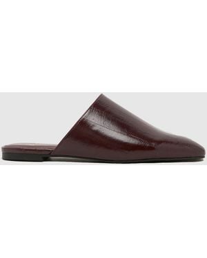 schuh Latina Backless Flat Flats - Brown