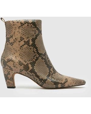 schuh Blakely Leather Chisel Boots - Brown