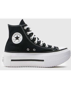 Converse All Star Lift Double Stack Trainers - Black