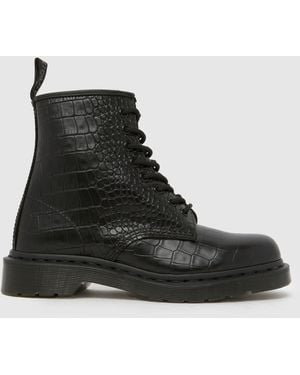 Dr. Martens 1460 Croco Boots - Black
