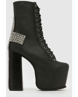 Jeffrey Campbell Bl-Cross Platform Boots - Black