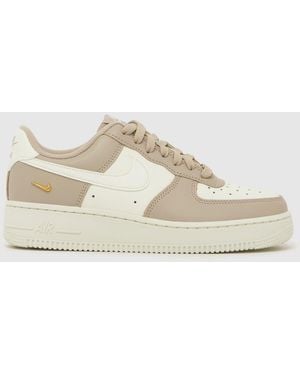 Nike Air Force 1 Trainers - Natural