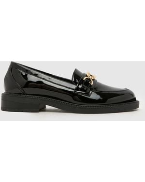 schuh Luxe Hardwear Loafer Flats - Black