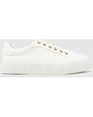 schuh Nadine Lace-Up Trainers - White