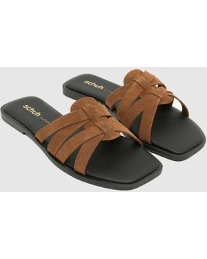 schuh Tallie Mule Sandals - Brown